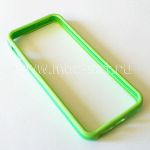 Чехол-бампер силиконовый для Apple iPhone 5 / 5S / SE (салатовый)