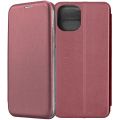 Чехол-книжка для Apple iPhone 12 mini (темно-красный) Fashion Case