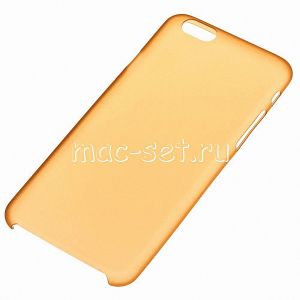 Чехол-накладка пластиковый для Apple iPhone 6 Plus / 6S Plus ультратонкий (оранжевый)