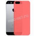 Чехол-накладка пластиковый для Apple iPhone 5 / 5S / SE ультратонкий (красный)