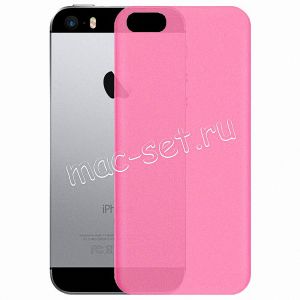 Чехол-накладка пластиковый для Apple iPhone 5 / 5S / SE ультратонкий (малиновый)