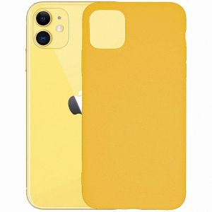 Чехол-накладка силиконовый для Apple iPhone 11 (желтый) MatteCover