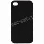 Чехол-накладка силиконовый для Apple iPhone 4 / 4S (черный 1.2мм)