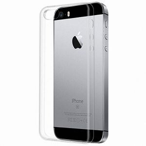 Чехол-накладка силиконовый для Apple iPhone 5 / 5S / SE (прозрачный 1.0мм)