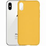 Чехол-накладка силиконовый для Apple iPhone X / XS (желтый) MatteCover
