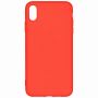 Чехол-накладка силиконовый для Apple iPhone XS Max (красный) MatteCover