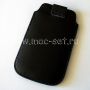 Чехол-карман кожаный универсальный 3.5" (черный)