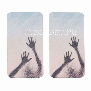 Виниловая наклейка "Арт" для Apple iPhone 4 / 4S [комплект] (руки)