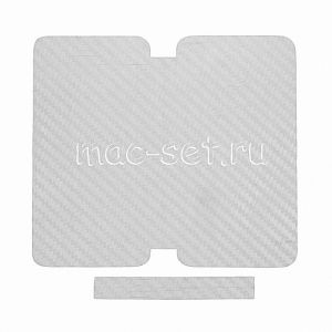 Виниловая наклейка "карбон" для Apple iPhone 5 [комплект] (белая)