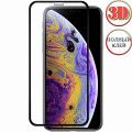 Защитное стекло 3D для Apple iPhone XS Max [изогнутое клеится на весь экран] Red Line (черное)