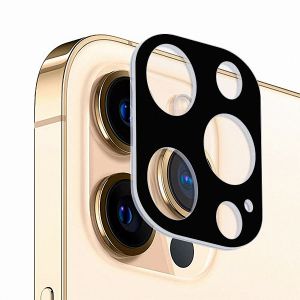 Защитное стекло для камеры Apple iPhone 12 Pro Max (черное) Deluxe