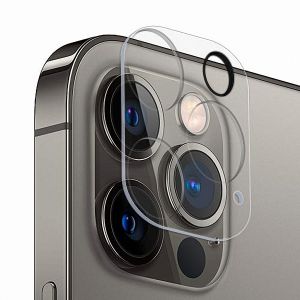Защитное стекло 3D для камеры Apple iPhone 12 Pro с фокусировкой вспышки