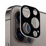 Защитное стекло для камеры Apple iPhone 12 Pro (черное) Deluxe