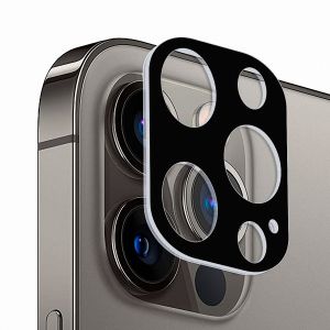 Защитное стекло для камеры Apple iPhone 12 Pro (черное) Deluxe