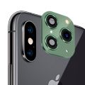 Защитное стекло для камеры Apple iPhone X / XS [дизайн под iPhone 11 Pro] (зеленое)