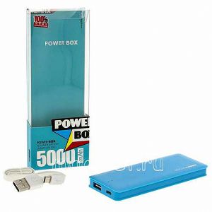 Внешний аккумулятор Remax Candy Bar 5000 mAh [USB 1500mA] (голубой)