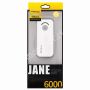 Внешний аккумулятор Remax Proda Jane 6000 mAh [USB 1000mA] (белый)