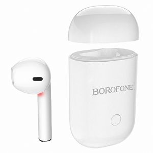 Гарнитура Borofone BC19 Hero sound Bluetooth (белая) моно