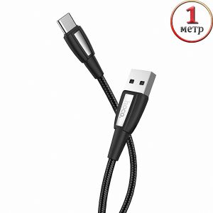 Дата-кабель USB Type-C 1м [плетеный] Hoco X39 Titan (черный)