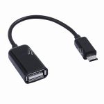 Кабель-переходник microUSB 5 pin - USB OTG (черный)