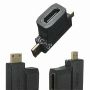 Переходник-адаптер HDMI-miniHDMI / microHDMI (черный)