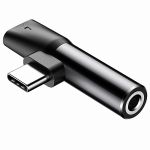 Переходник для наушников USB Type-C - Jack 3.5мм + USB Type-C (черный) Baseus CATL41-01