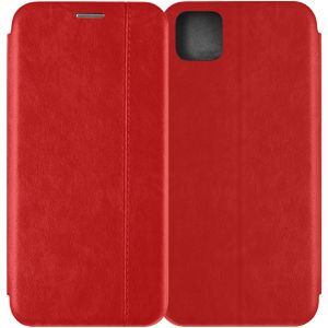 Чехол-книжка для Huawei Y5p (красный) Retro Case