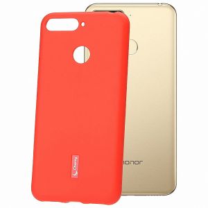 Чехол-накладка силиконовый для Huawei Honor 7C (красный) Cherry