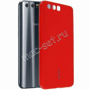 Чехол-накладка силиконовый для Huawei Honor 9 (красный) Cherry