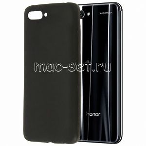 Чехол-накладка силиконовый для Huawei Honor 10 (черный 1.2мм)