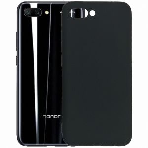 Чехол-накладка силиконовый для Huawei Honor 10 (черный) MatteCover