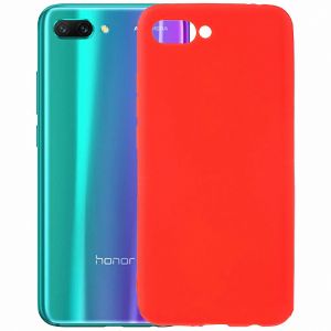 Чехол-накладка силиконовый для Huawei Honor 10 (красный) MatteCover