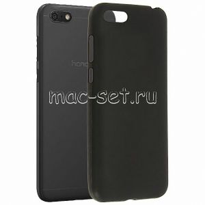 Чехол-накладка силиконовый для Huawei Honor 7A (черный 1.2мм)