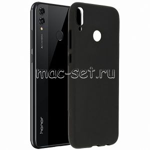 Чехол-накладка силиконовый для Huawei Honor 8X (черный 1.2мм)