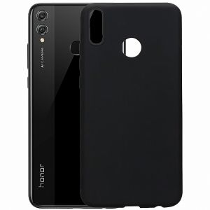 Чехол-накладка силиконовый для Huawei Honor 8X (черный) MatteCover