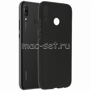 Чехол-накладка силиконовый для Huawei Nova 3 (черный 1.2мм)