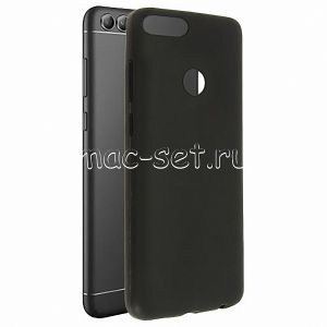 Чехол-накладка силиконовый для Huawei P Smart (черный 1.2мм)