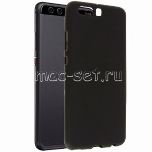 Чехол-накладка силиконовый для Huawei P10 Plus (черный 1.2мм)