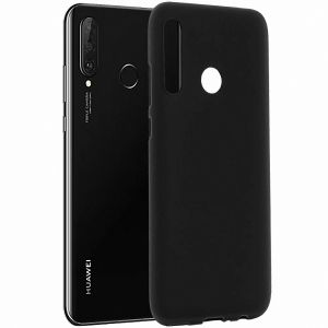 Чехол-накладка силиконовый для Huawei P30 Lite (черный 1.2мм)