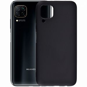 Чехол-накладка силиконовый для Huawei P40 Lite (черный) MatteCover