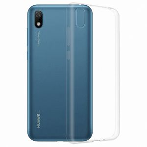 Чехол-накладка силиконовый для Huawei Y5 (2019) (прозрачный 0.5мм)