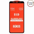 Защитное стекло для Huawei Y5p [клеится на весь экран] 21D (черное)