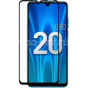 Защитное стекло для Huawei Honor 20S / 20 Lite [на весь экран] (черное)