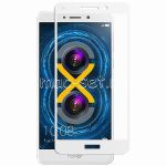 Защитное стекло для Huawei Honor 6X [на весь экран] (белое)