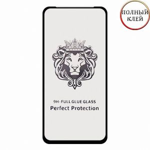 Защитное стекло для Huawei P40 Lite [клеится на весь экран] Premium (черное)