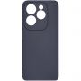 Чехол-накладка силиконовый для Infinix HOT 40 / Pro (темно-синий) MatteCover