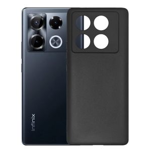 Чехол-накладка силиконовый для Infinix Note 40 Pro (черный) MatteCover