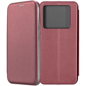 Чехол-книжка для Infinix Note 40 Pro (темно-красный) Fashion Case