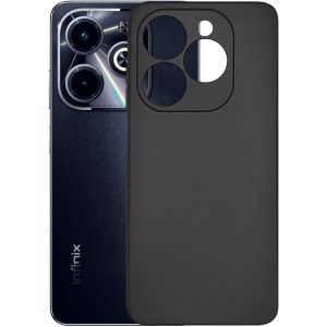 Чехол-накладка силиконовый для Infinix HOT 40i (черный) MatteCover