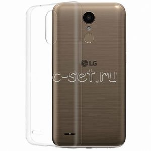 Чехол-накладка силиконовый для LG K10 (2017) M250 (прозрачный 0.5мм)